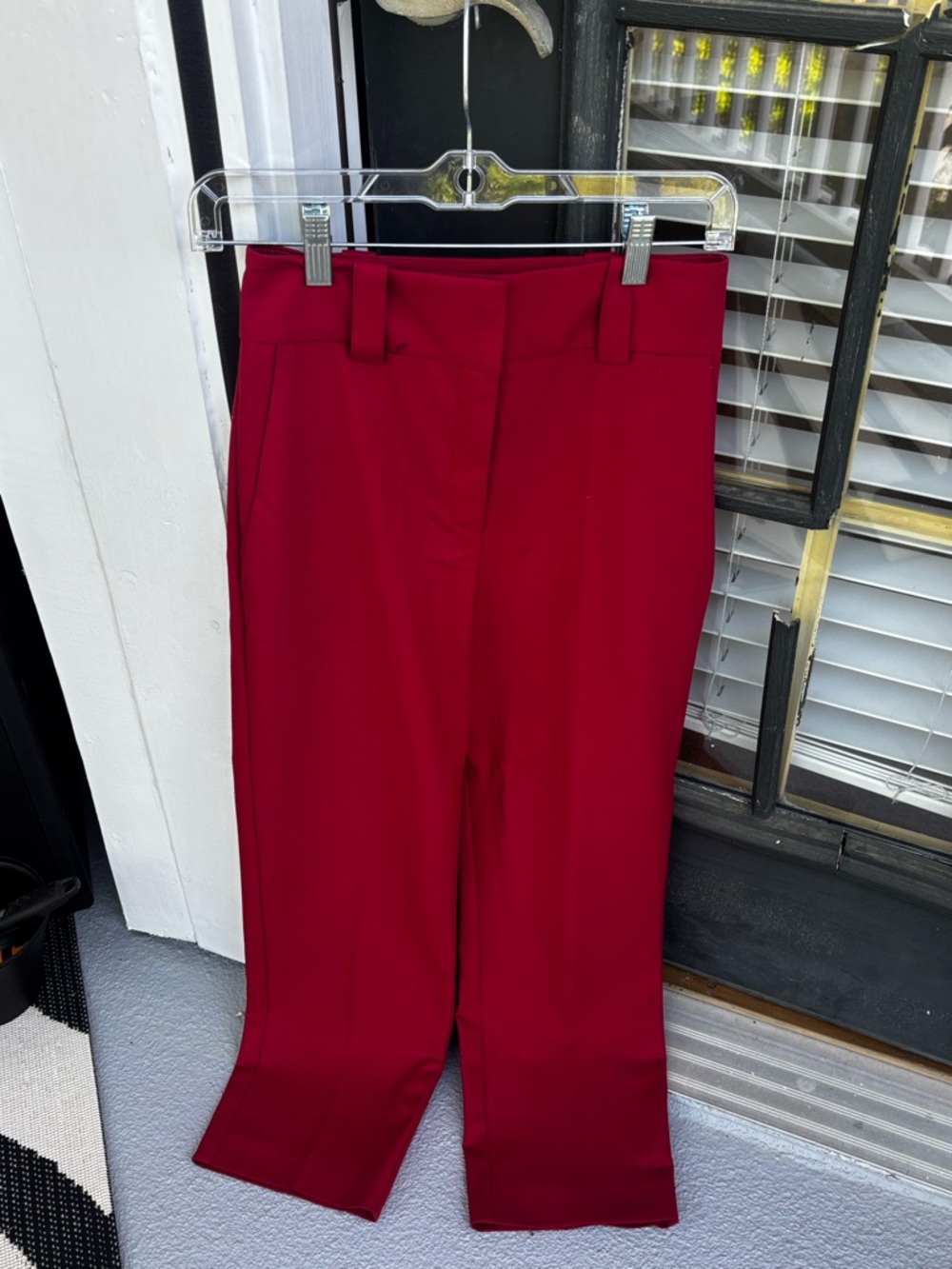 Mango Women's Crimson Tailored Wide-Leg Pants